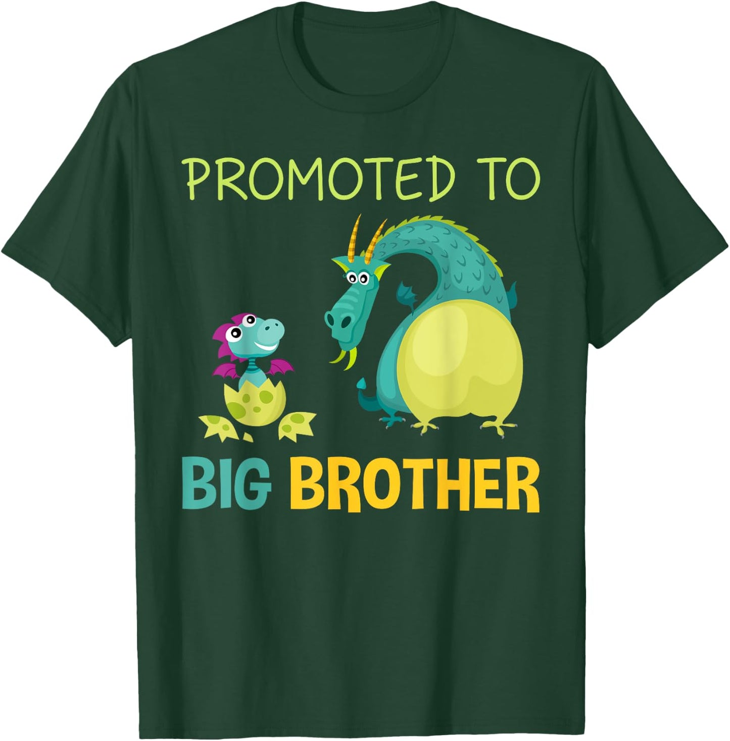 Promoted To Big Brother Shirt Dragon T-Shirt - T-Shirt | Forest