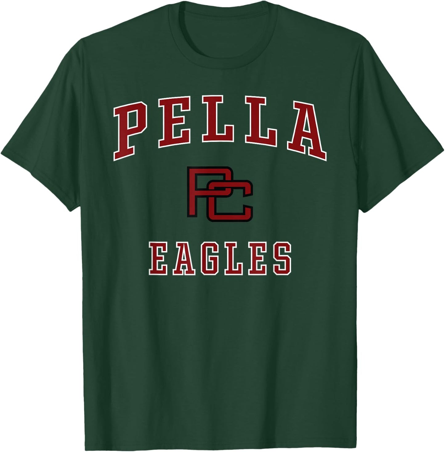 Pella Christian High School Eagles T-Shirt - T-Shirt | Forest