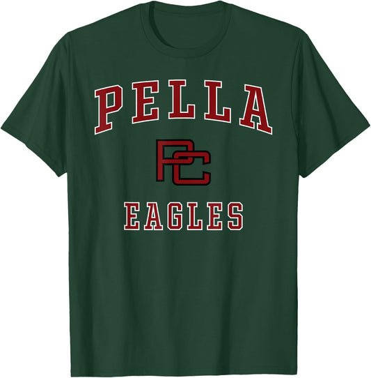 Pella Christian High School Eagles T-Shirt - T-Shirt | Forest