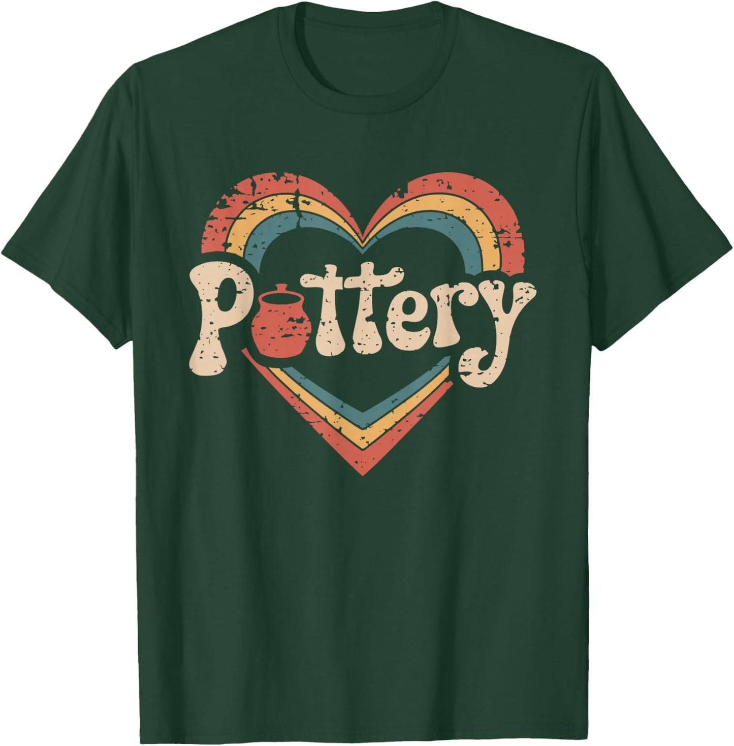 Funny Pottery Lover Ceramic Artist JM Black Classic Modern Lightweight Classic Fit Polyester 100% Adults T-Shirt - T-Shirt | Forest
