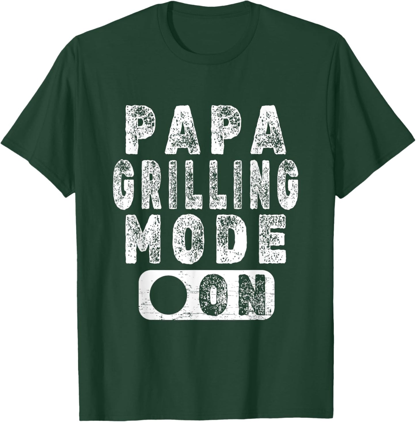 Papa Grilling Mode On - Novelty BBQ Grill Lover T-Shirt - T-Shirt | Forest