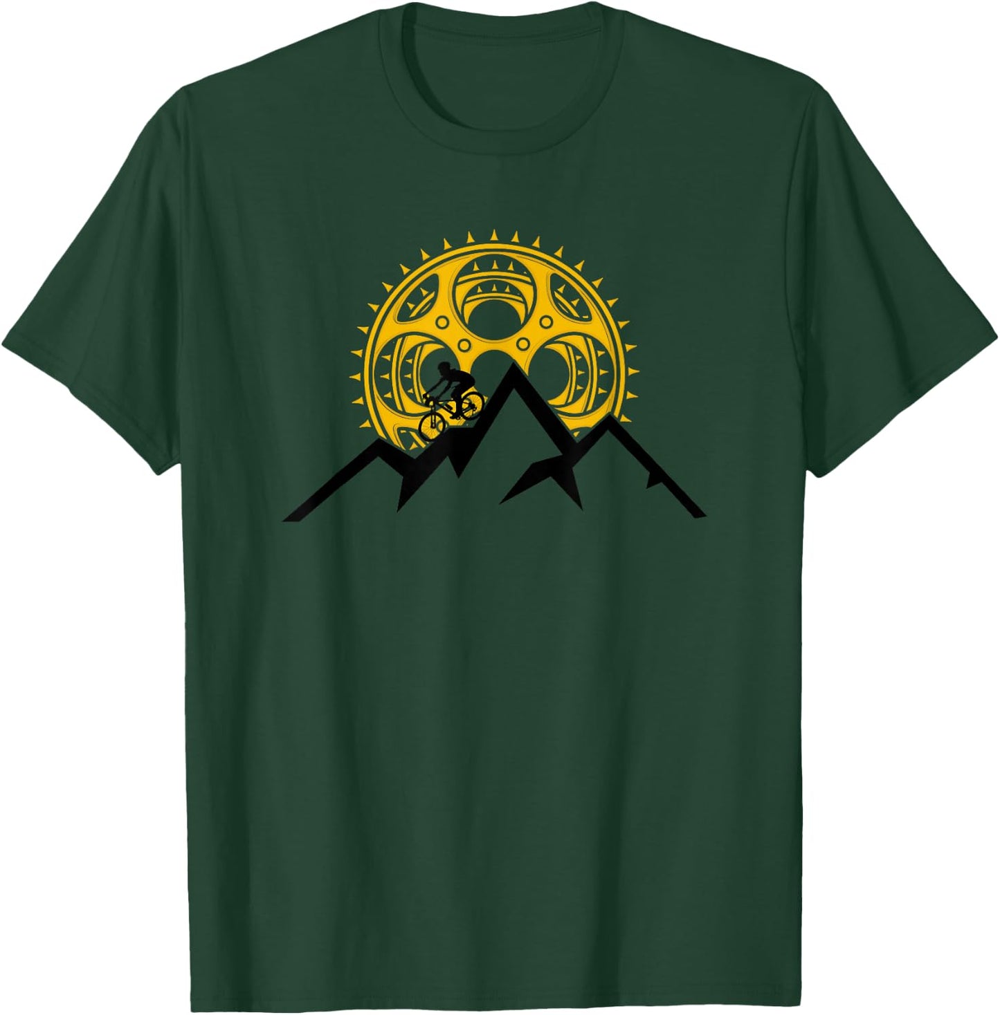 Vintage Mountain Bike Graphics - MTB Mountain Bike Gift T-Shirt - T-Shirt | Forest