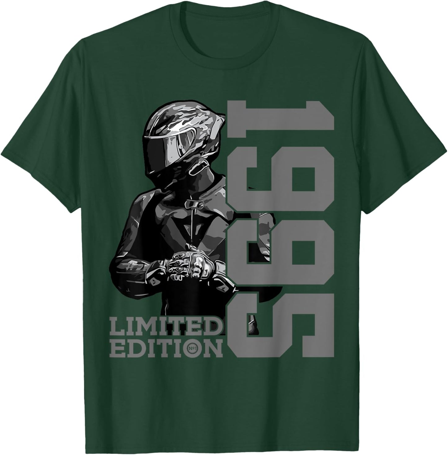 Limited Edition 1995 Biker Motorcycle 30th Birthday T-Shirt - T-Shirt | Forest