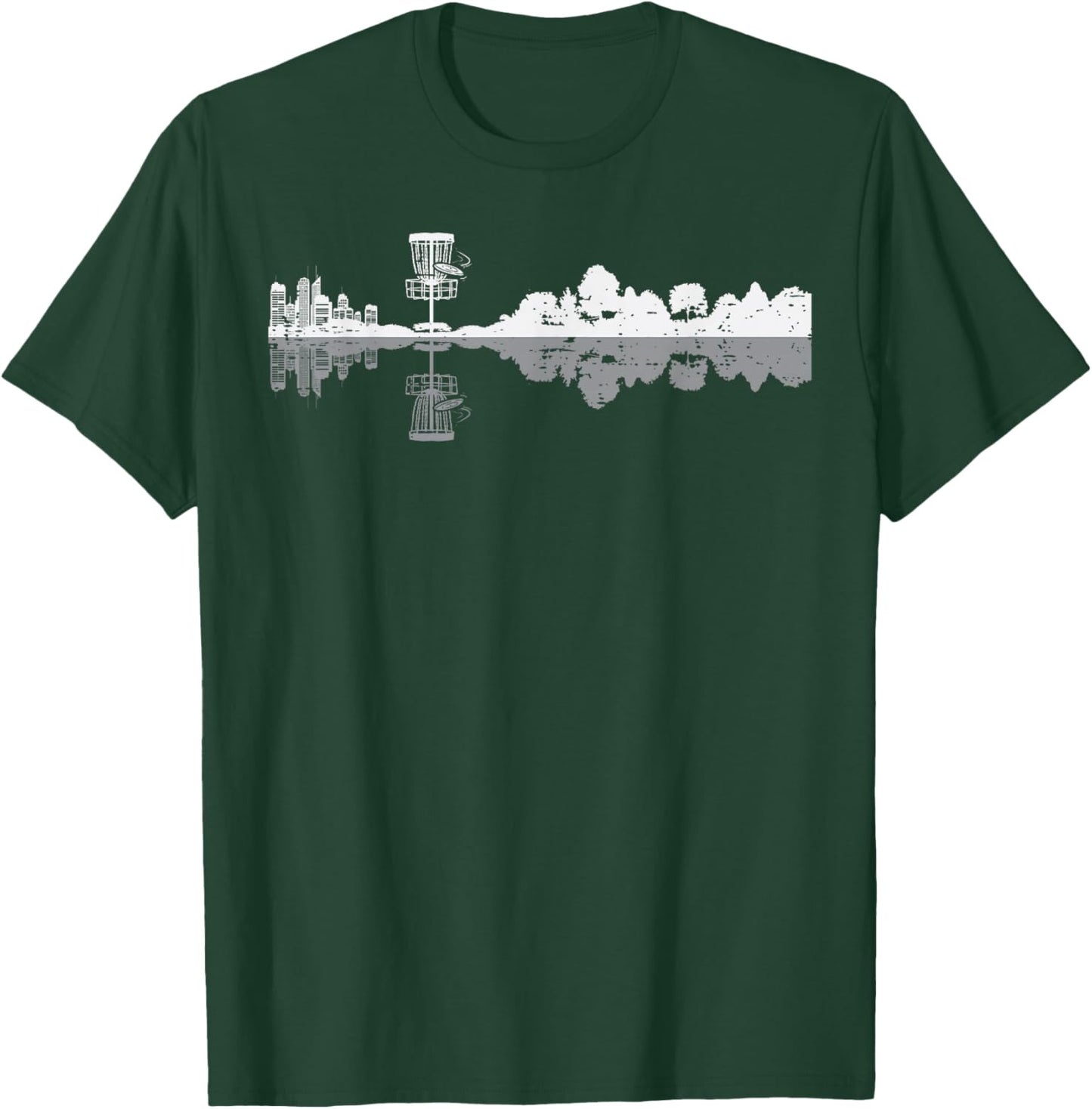 Disc Golf Trees Landscape Frisbee Golfer Frolf Men Women Kid T-Shirt - T-Shirt | Forest