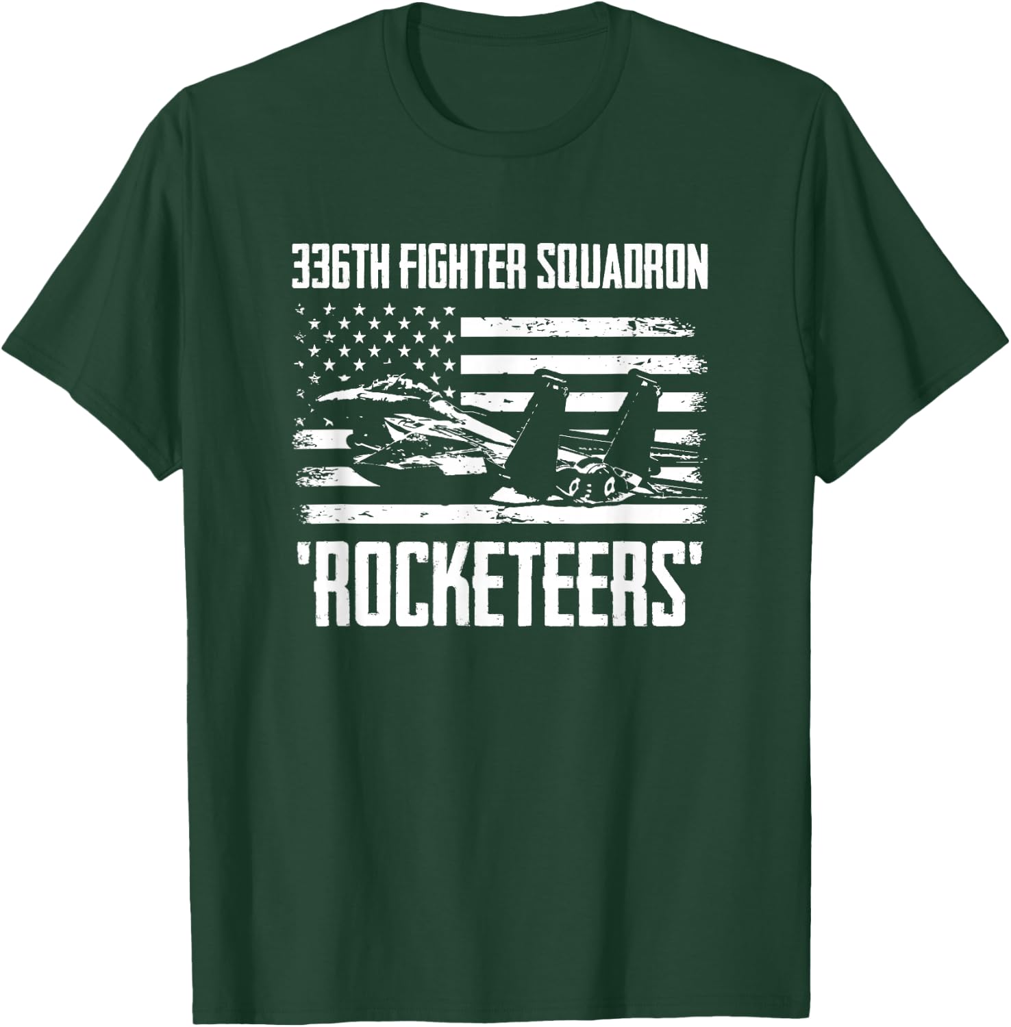 336th Fighter Squadron Rocketeers T-Shirt - T-Shirt | Forest