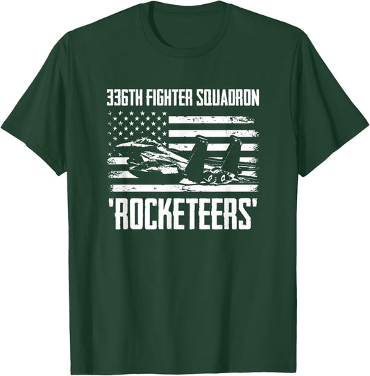 336th Fighter Squadron Rocketeers T-Shirt - T-Shirt | Forest