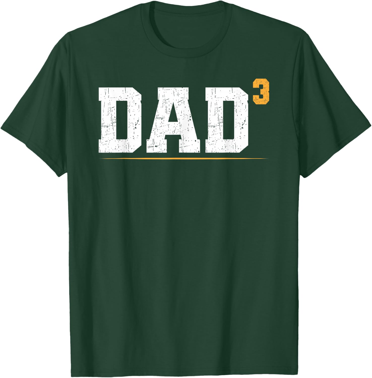 Dad of Three Triplet Dad of 3 Proud Father of Three T-Shirt - T-Shirt | Forest