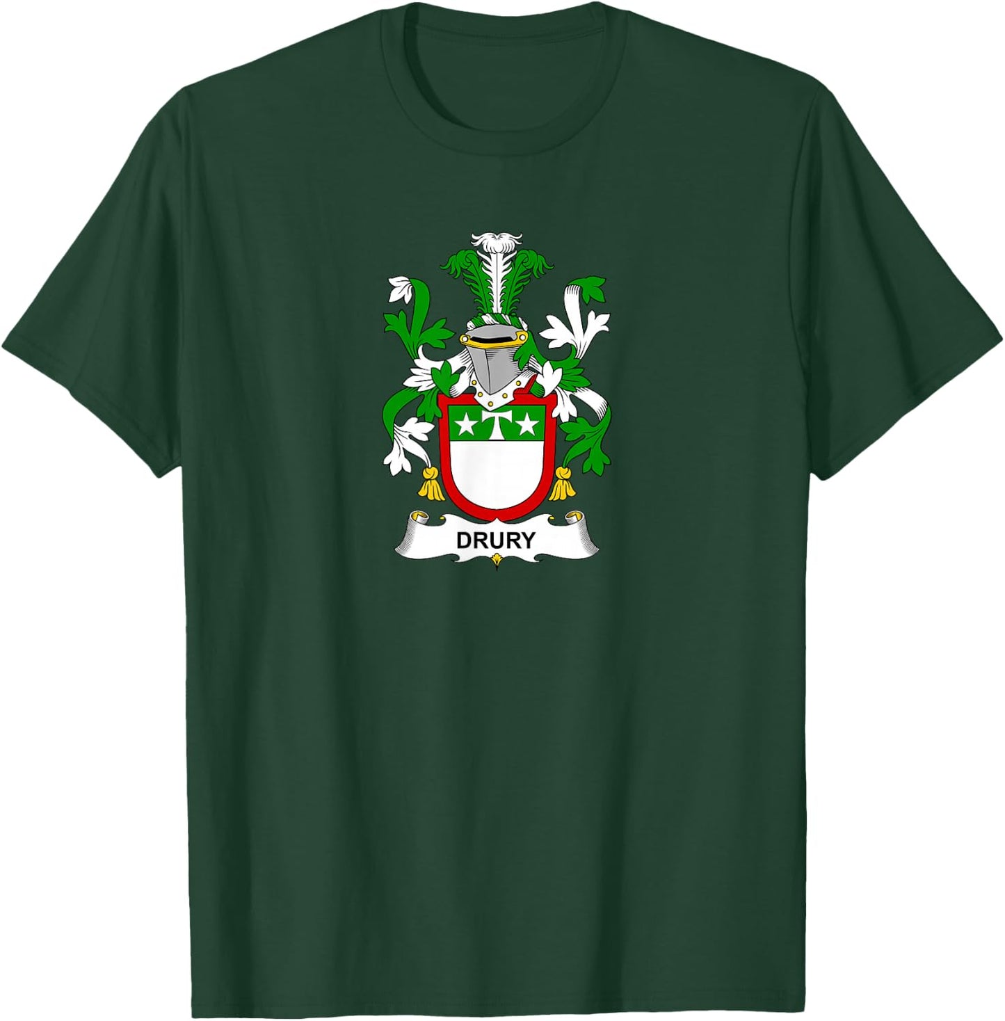 Drury Coat of Arms - Family Crest Shirt T-Shirt - T-Shirt | Forest