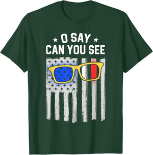 Optician Gift Optometrist Dad Eye Doctor Gift American Flag T-Shirt - T-Shirt | Forest