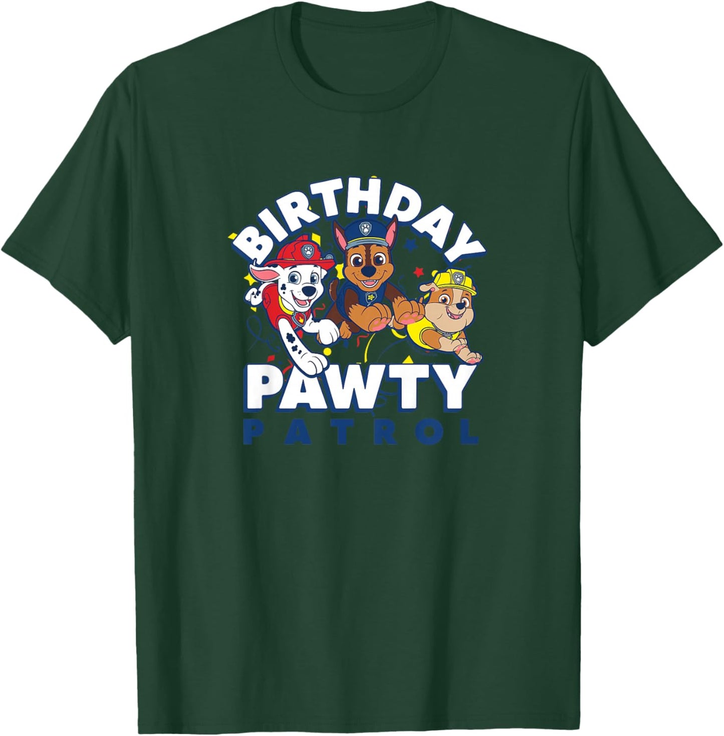 Kids Paw Patrol - Birthday Pawty Patrol T-Shirt - T-Shirt | Forest