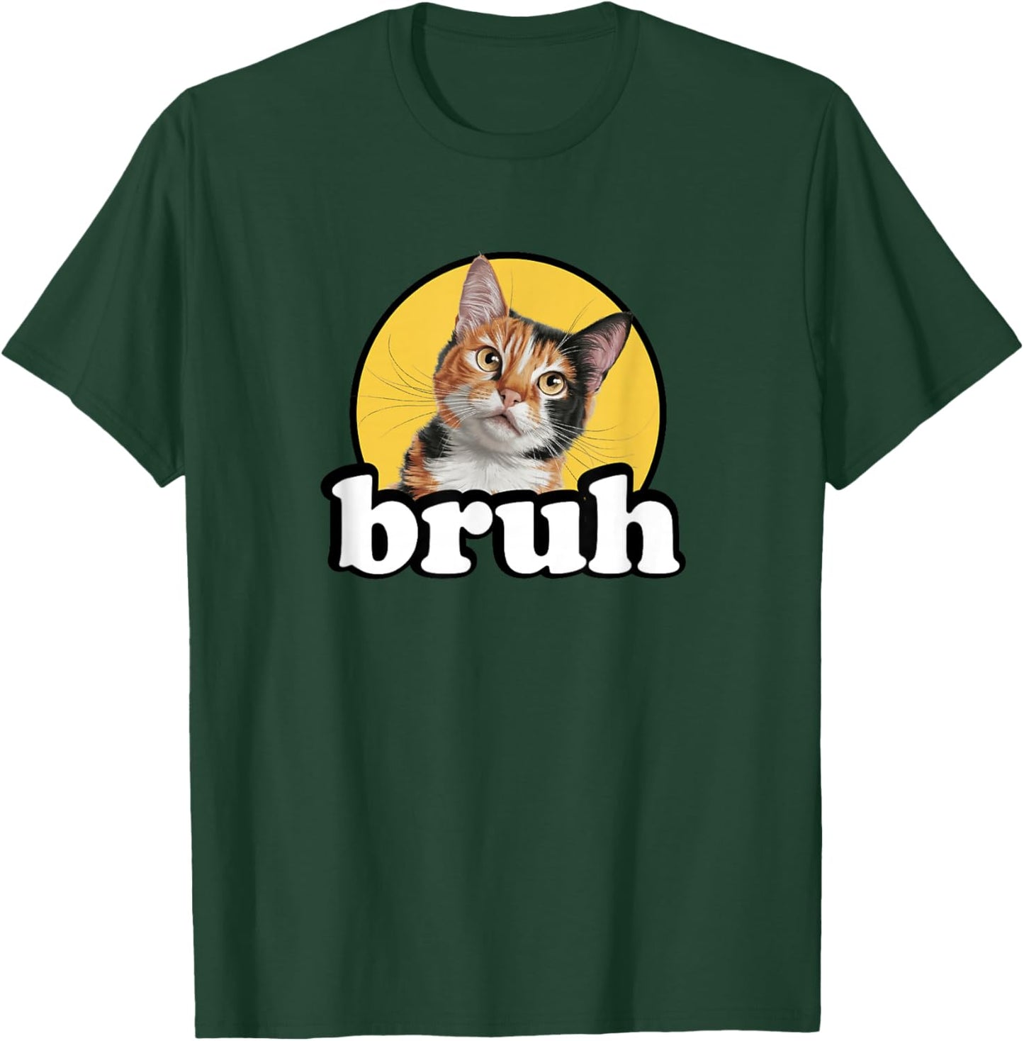 Cute Kids Boys Bro Meme Bruh Calico Cat Lover T-Shirt - T-Shirt | Forest