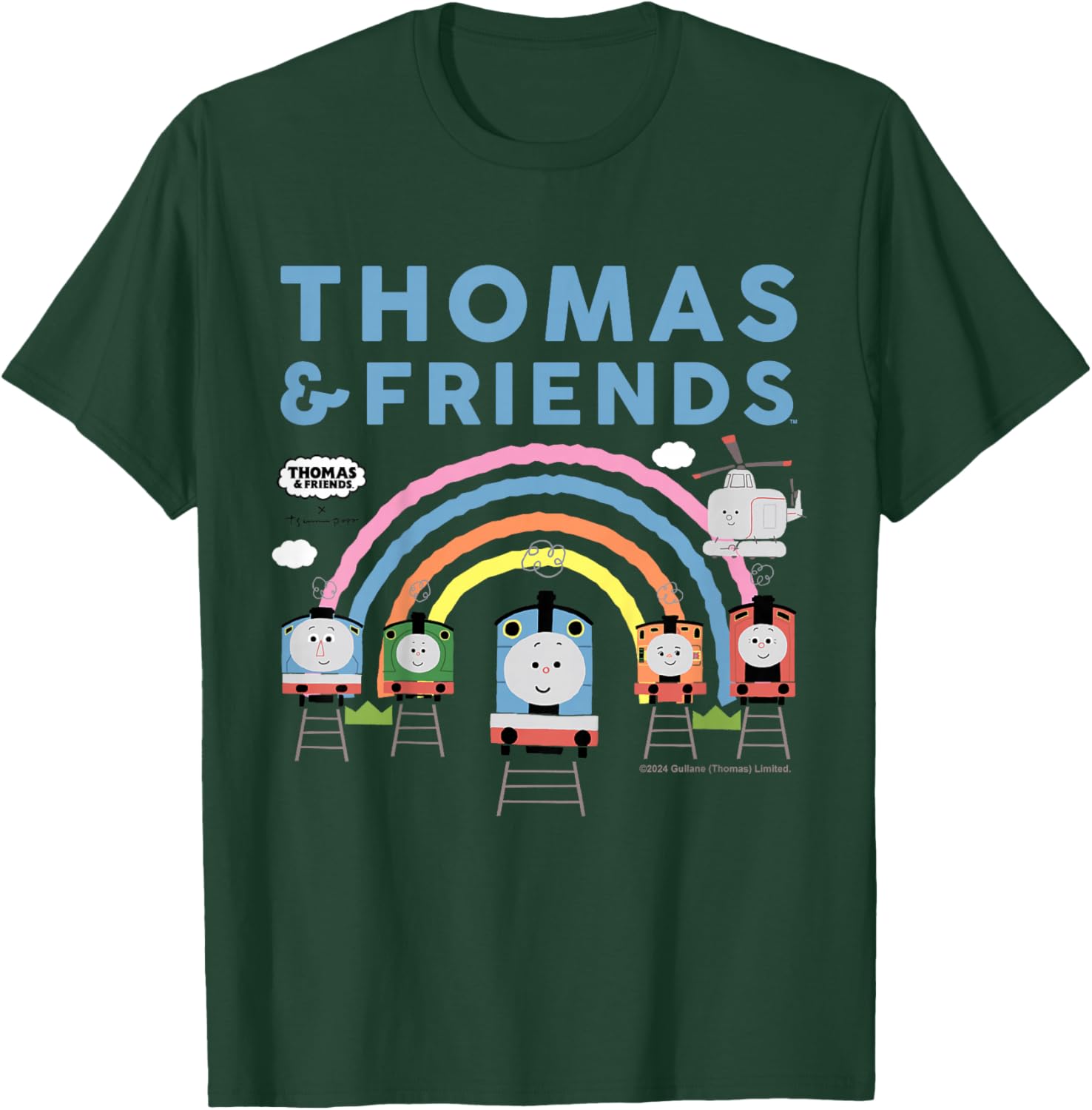 Kids Thomas and Friends Rainbow T-Shirt - T-Shirt | Forest