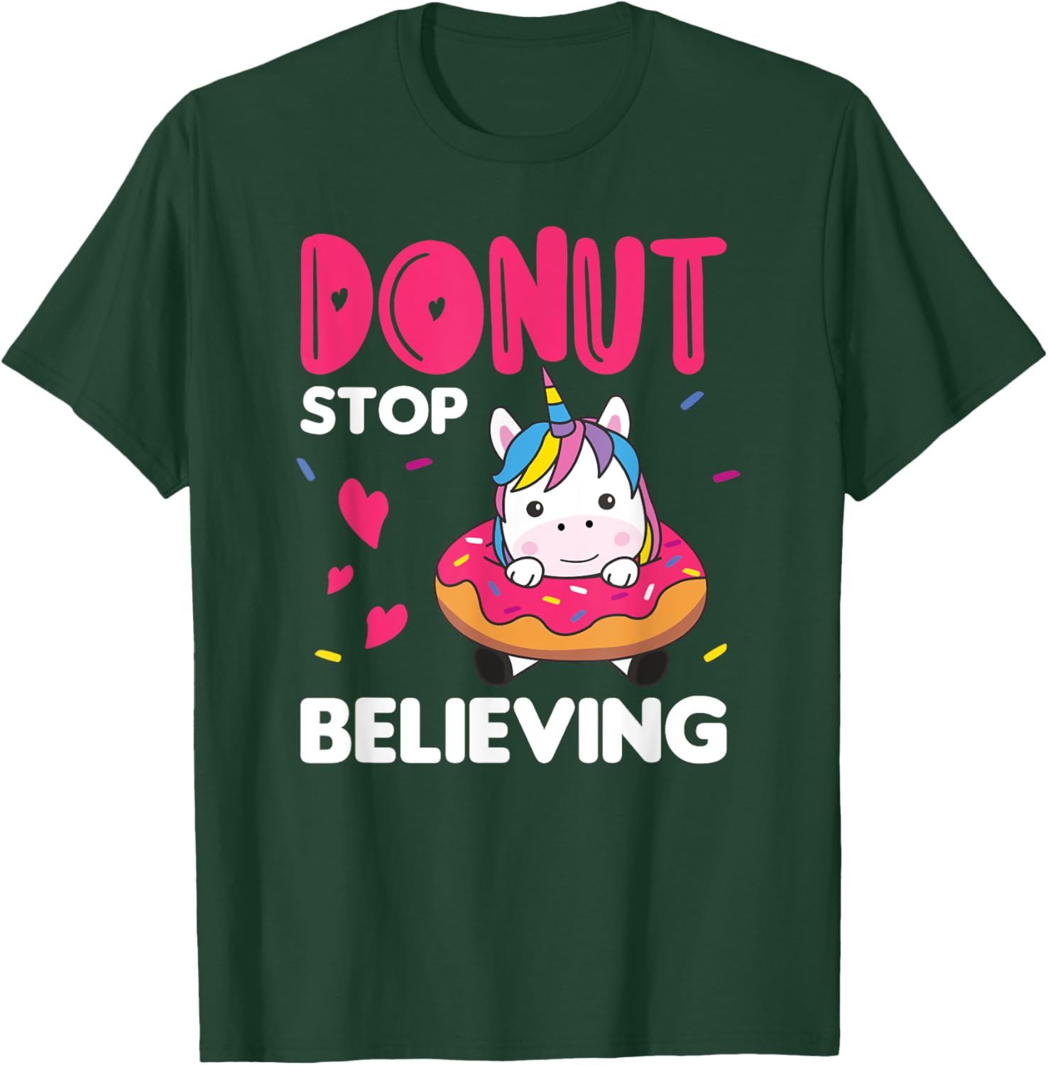 Donut Unicorn Pun Unicorns Donuts T-Shirt - T-Shirt | Forest