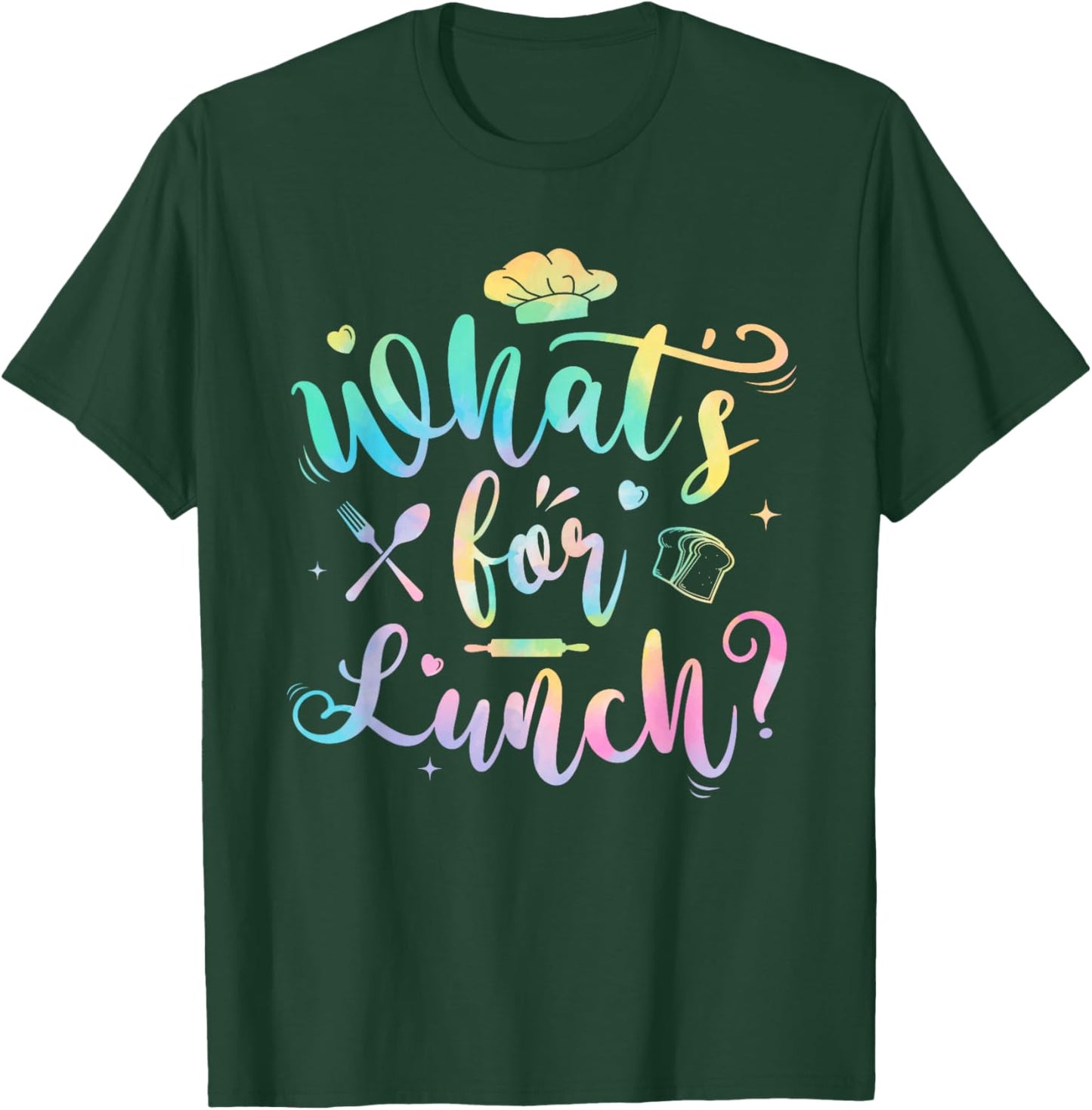Whats for Lunch Funny Lunch Lady T-Shirt - T-Shirt | Forest