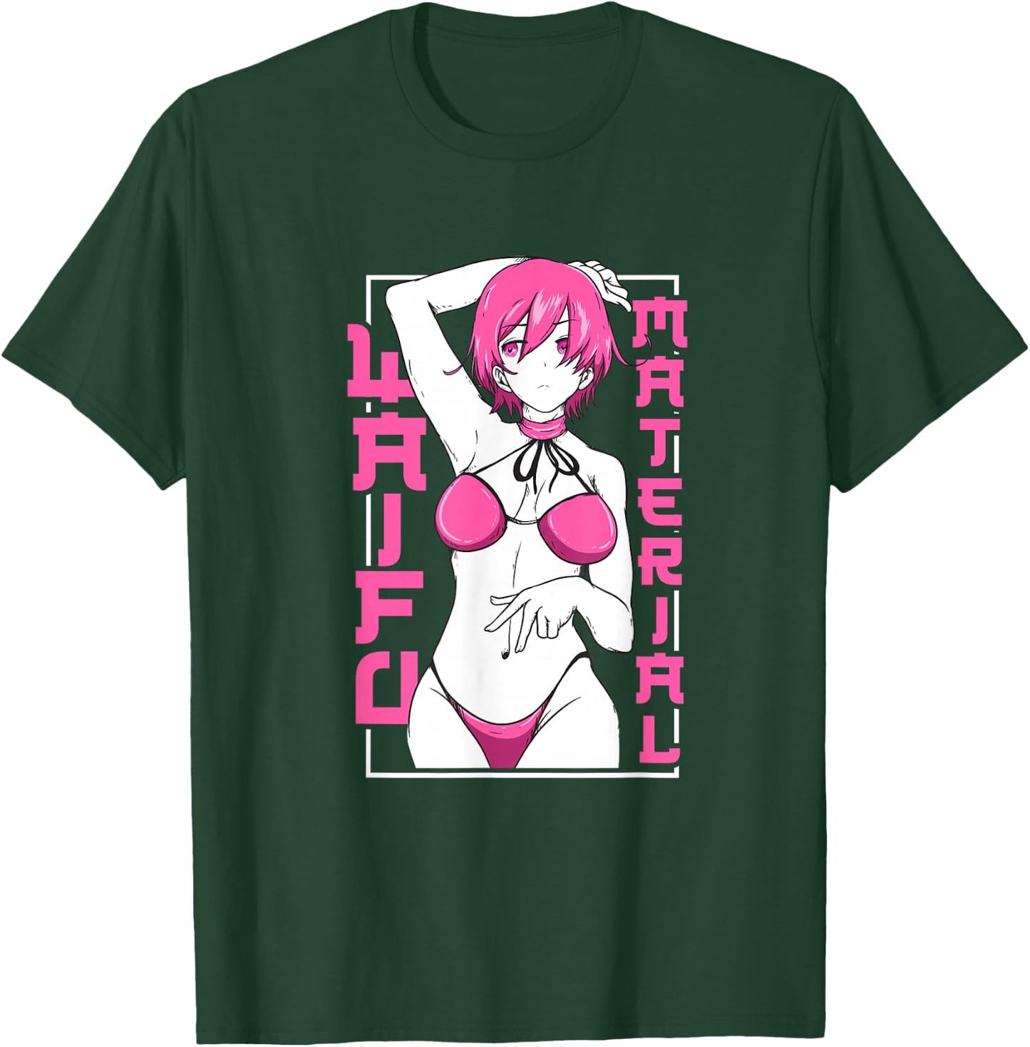 Japanese Anime Shirt Waifu Sexy Anime Girl Anime Lovers Weeb T-Shirt - T-Shirt | Forest