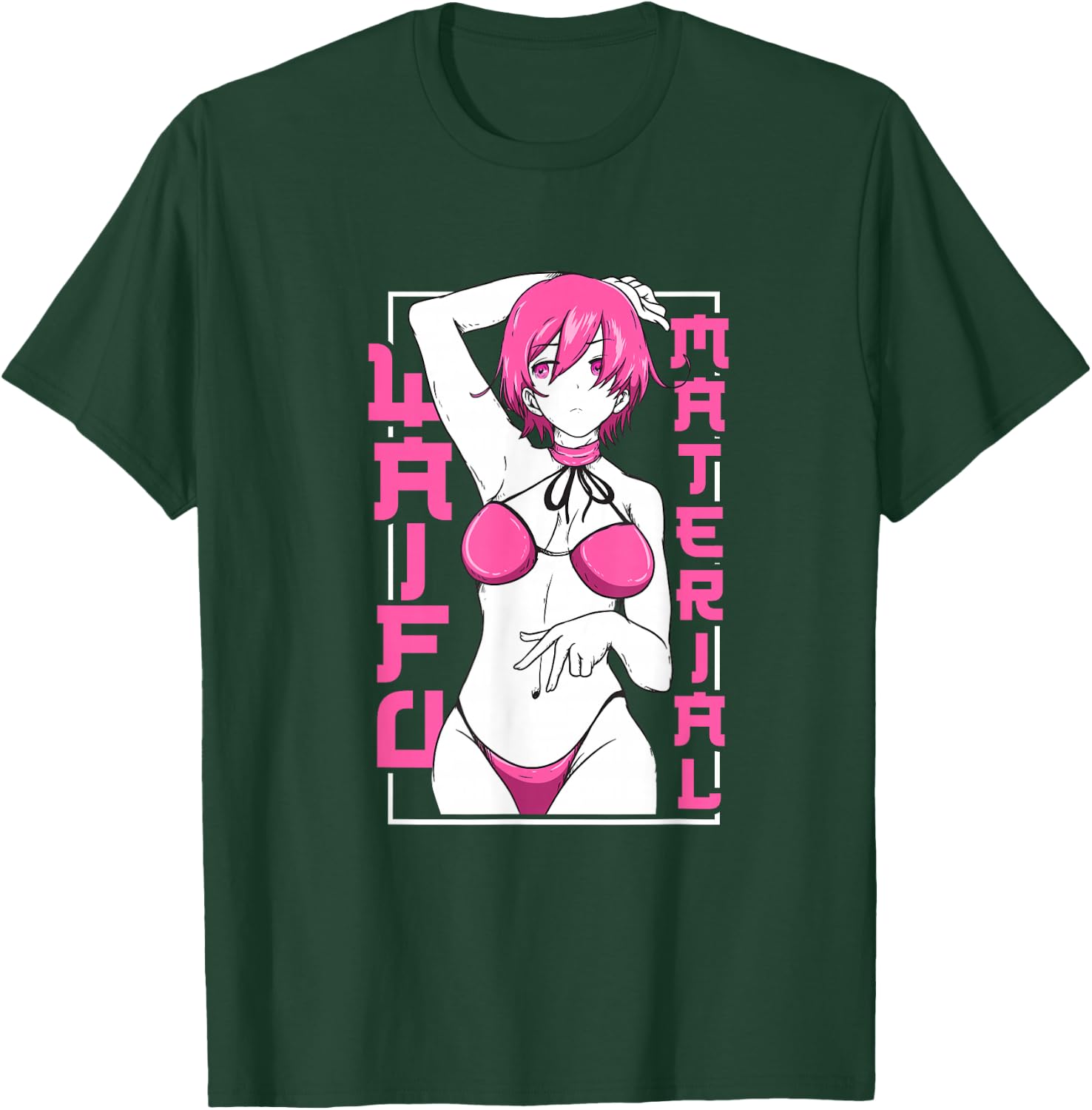 Japanese Anime Shirt Waifu Sexy Anime Girl Anime Lovers Weeb T-Shirt - T-Shirt | Forest