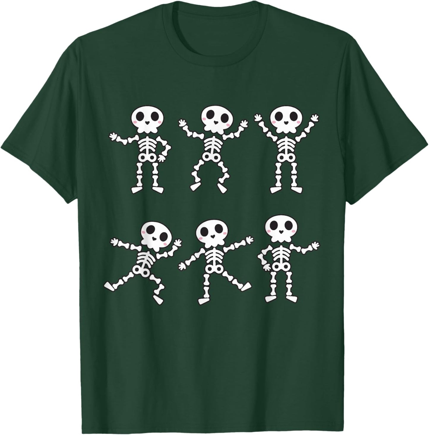 Dancing Skeleton Shirt Toddler Boy Girl Funny Halloween Kids T-Shirt - T-Shirt | Forest