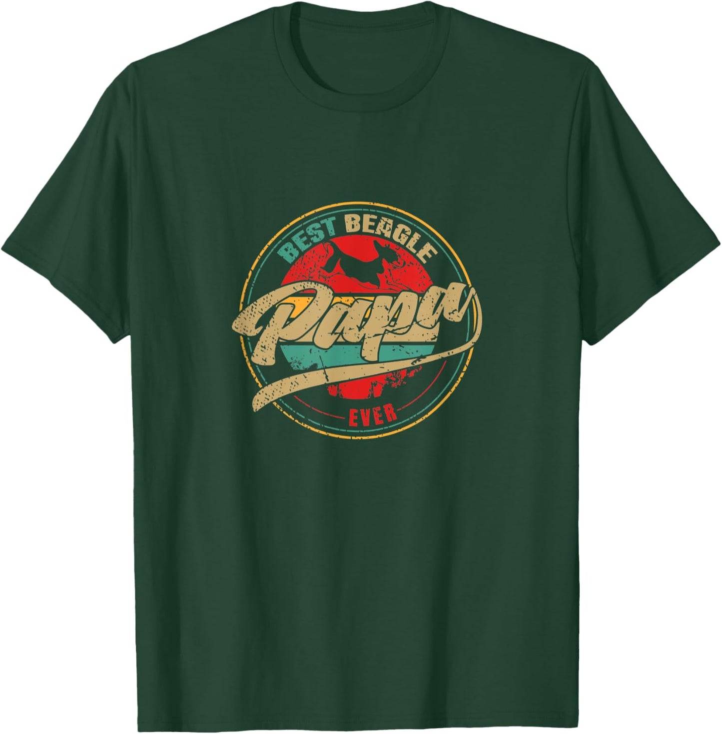 Best Beagle Papa Ever - Beagle Dog Women Kids T-Shirt - T-Shirt | Forest