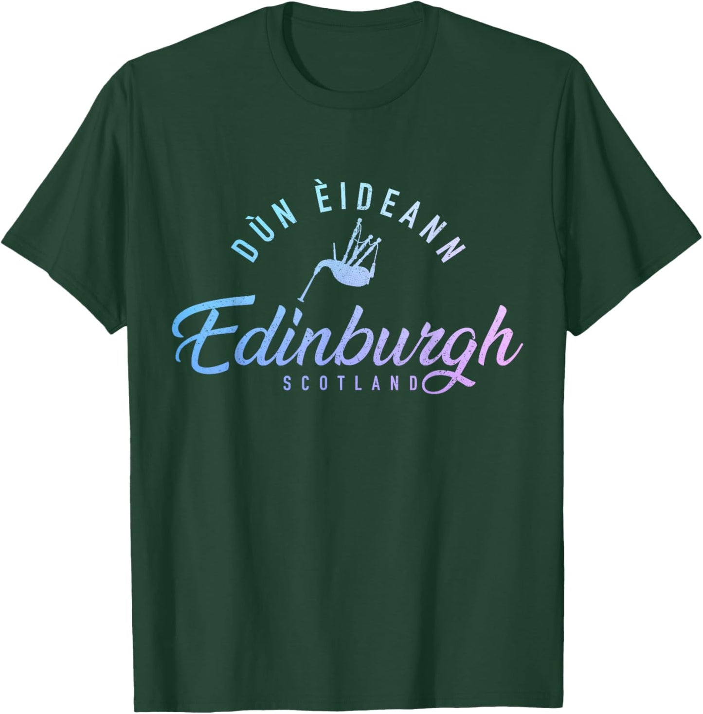 Edinburgh Scotland Dun Eideann Scottish Souvenirs Vintage T-Shirt - T-Shirt | Forest