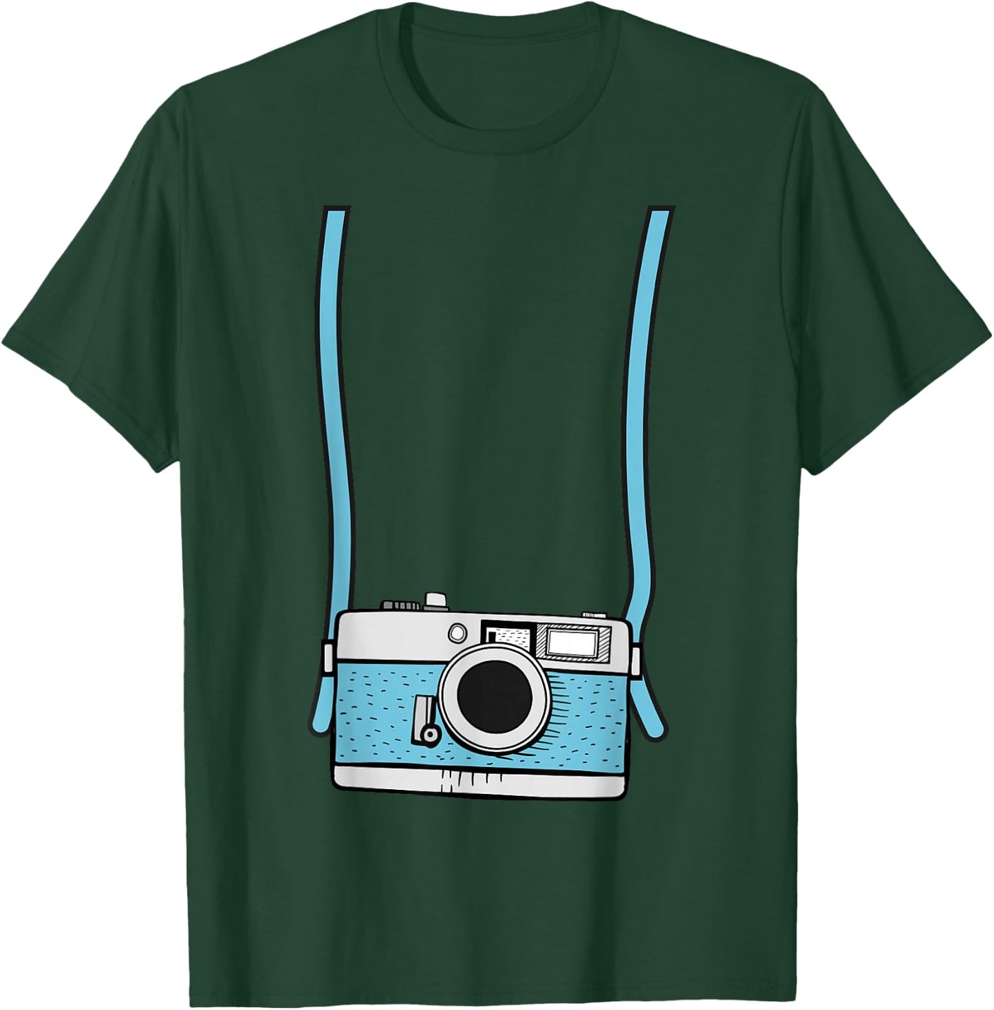 Fake Camera Fake Tourist Fun Vacation Gift Design Idea T-Shirt - T-Shirt | Forest