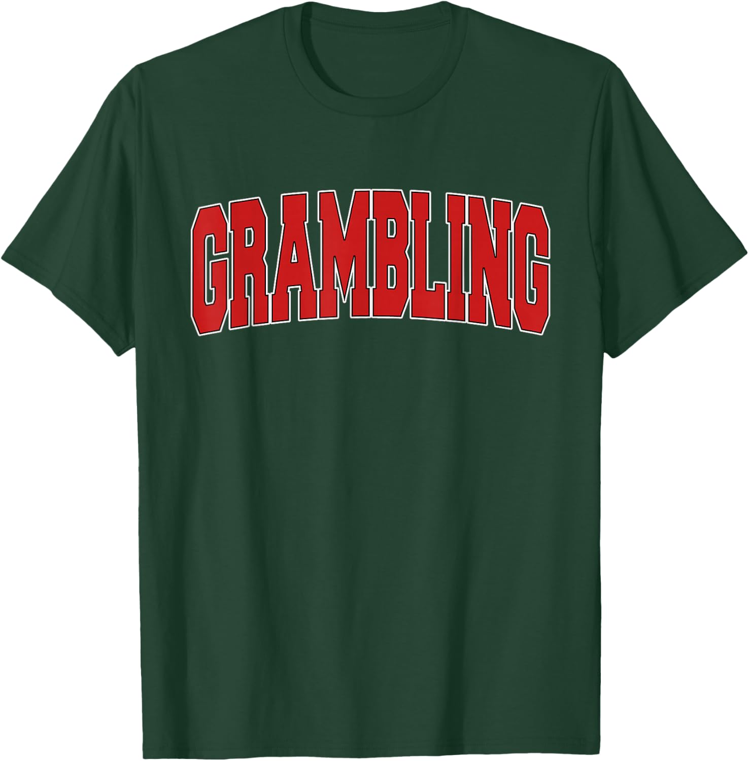 GRAMBLING LA LOUISIANA Varsity Style USA Vintage Sports T-Shirt - T-Shirt | Forest