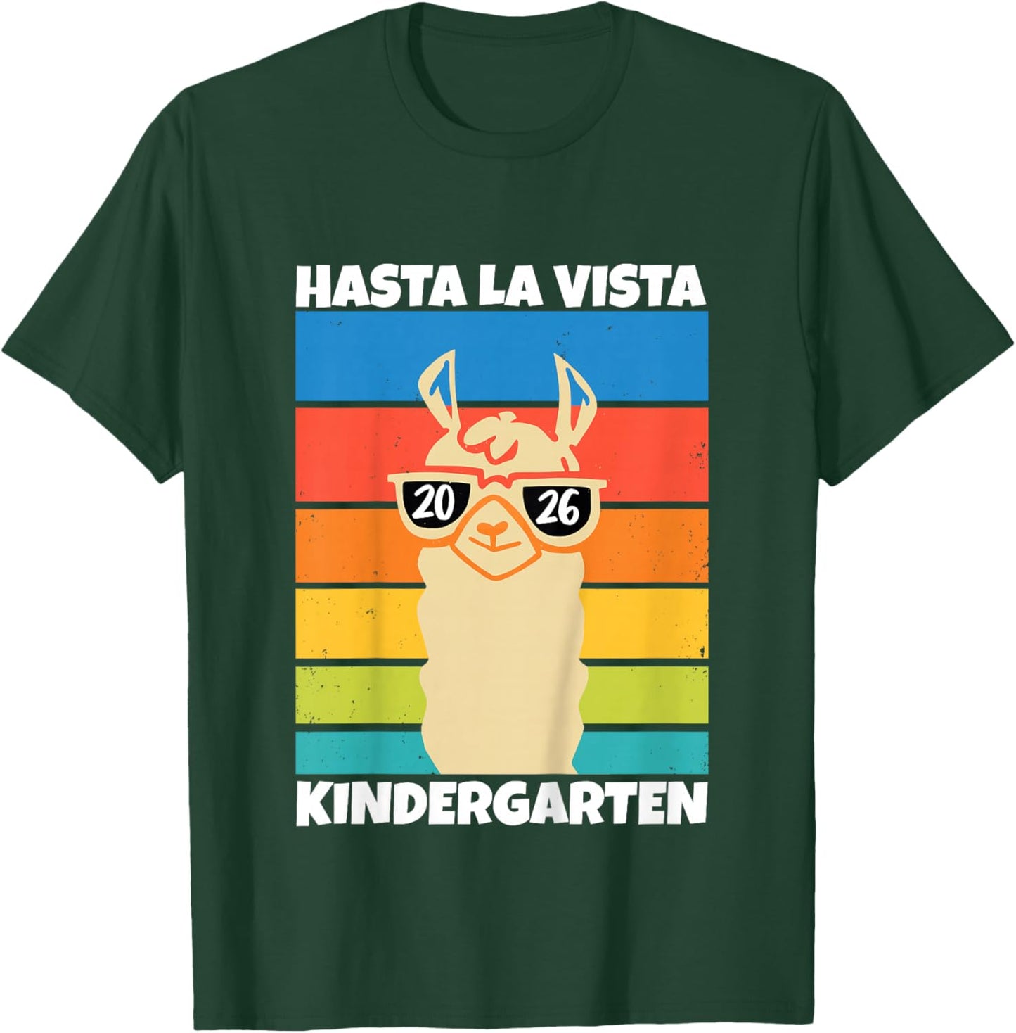 Kinder Kita Abgänger 2026 Hasta La Vista Kindergarten 2026 Kita Ade T-Shirt - T-Shirt | Forest