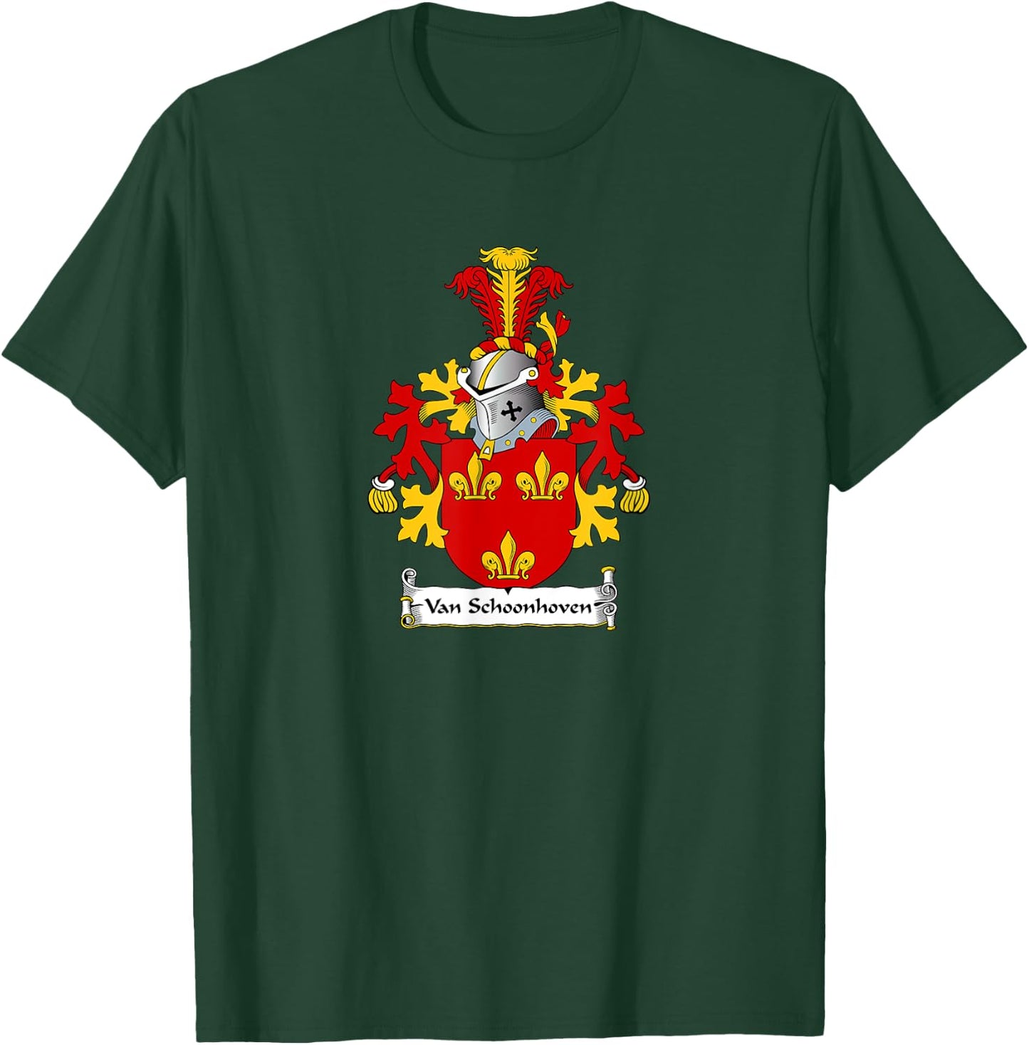 Van Schoonhoven Coat of Arms - Family Crest T-Shirt - T-Shirt | Forest