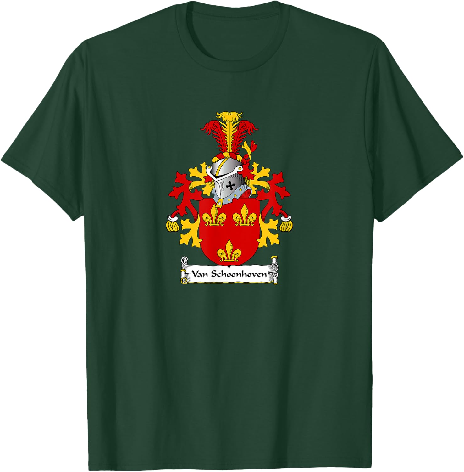 Van Schoonhoven Coat of Arms - Family Crest T-Shirt - T-Shirt | Forest