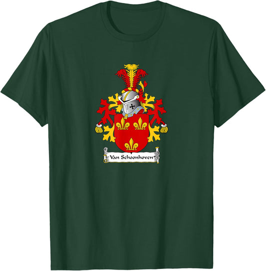 Van Schoonhoven Coat of Arms - Family Crest T-Shirt - T-Shirt | Forest