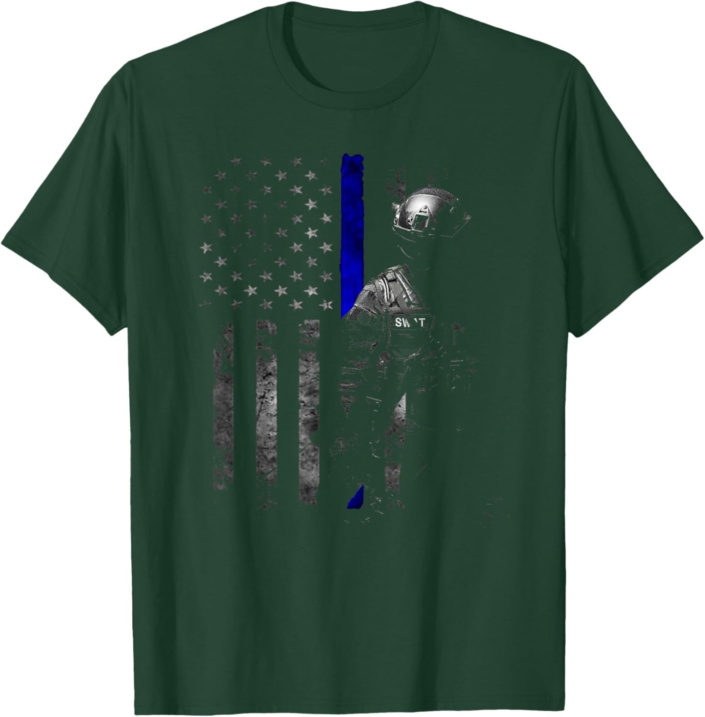 SWAT Special Weapons And Tactics Team Shirt, Police Officer T-Shirt - T-Shirt | Forest