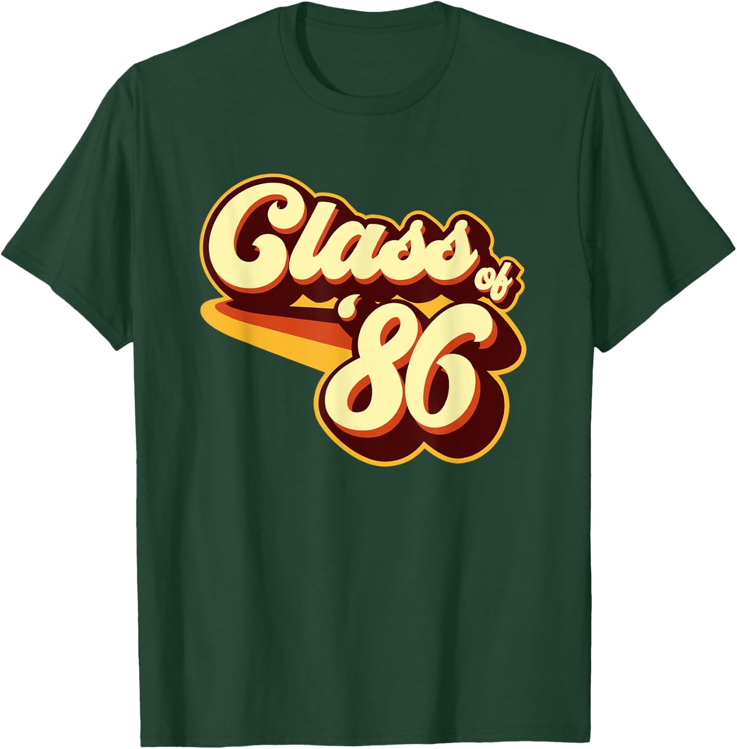 Class of 86 Reunion Retro 1986 T-Shirt - T-Shirt | Forest