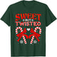 Sweet But Twisted Candy Cane Christmas Short Sleeve T-Shirt - T-Shirt | Forest