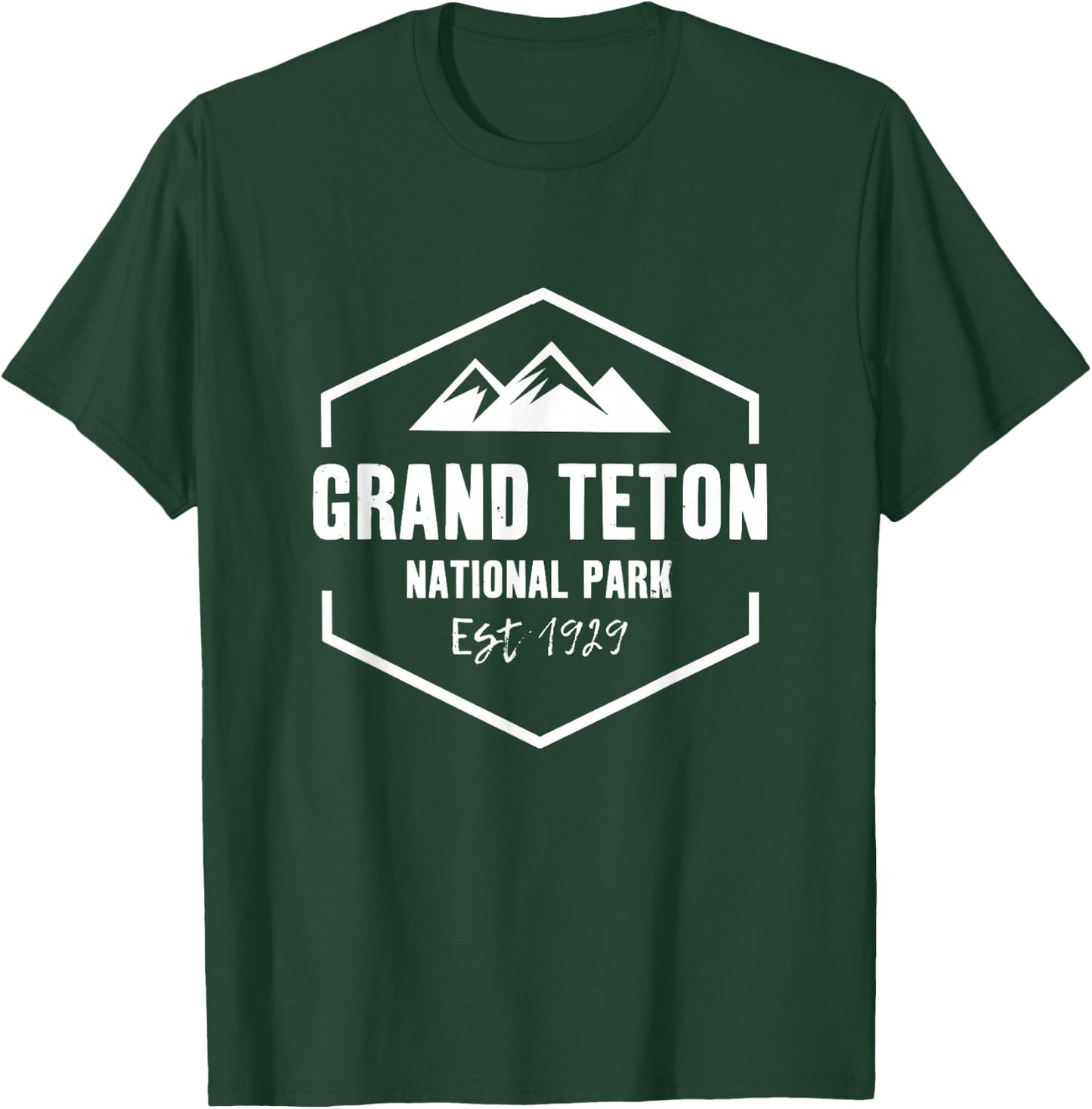Grand Teton National Park Camping Outdoor T-Shirt - T-Shirt | Forest