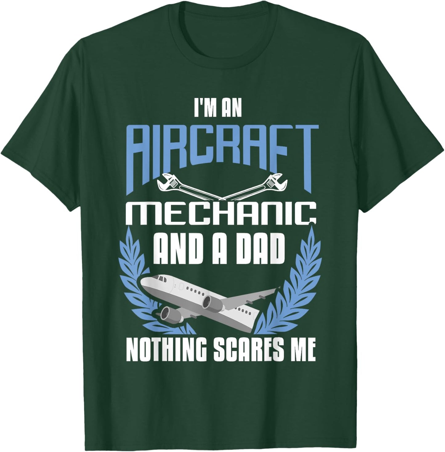 Aircraft Mechanic Dad Shirt Airplane Mechanic Father Gift T-Shirt - T-Shirt | Forest