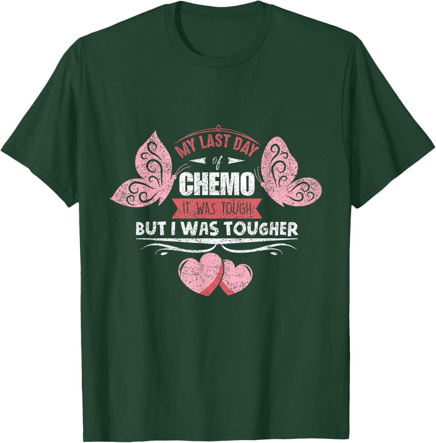 Last Chemo Day Gift Serious Illness Warrior - Women's Classic - Black - Small - Short Sleeve - Lace Embellishment T-Shirt - T-Shirt | Forest