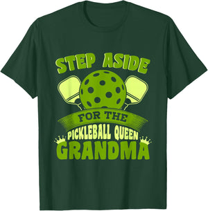 Pickleball Grandma Pickleball Queen Grandma T-Shirt - T-Shirt | Forest