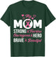 My Mom Pink Ribbon Warrior Inspirational Breast Cancer Gifts T-Shirt - T-Shirt | Forest