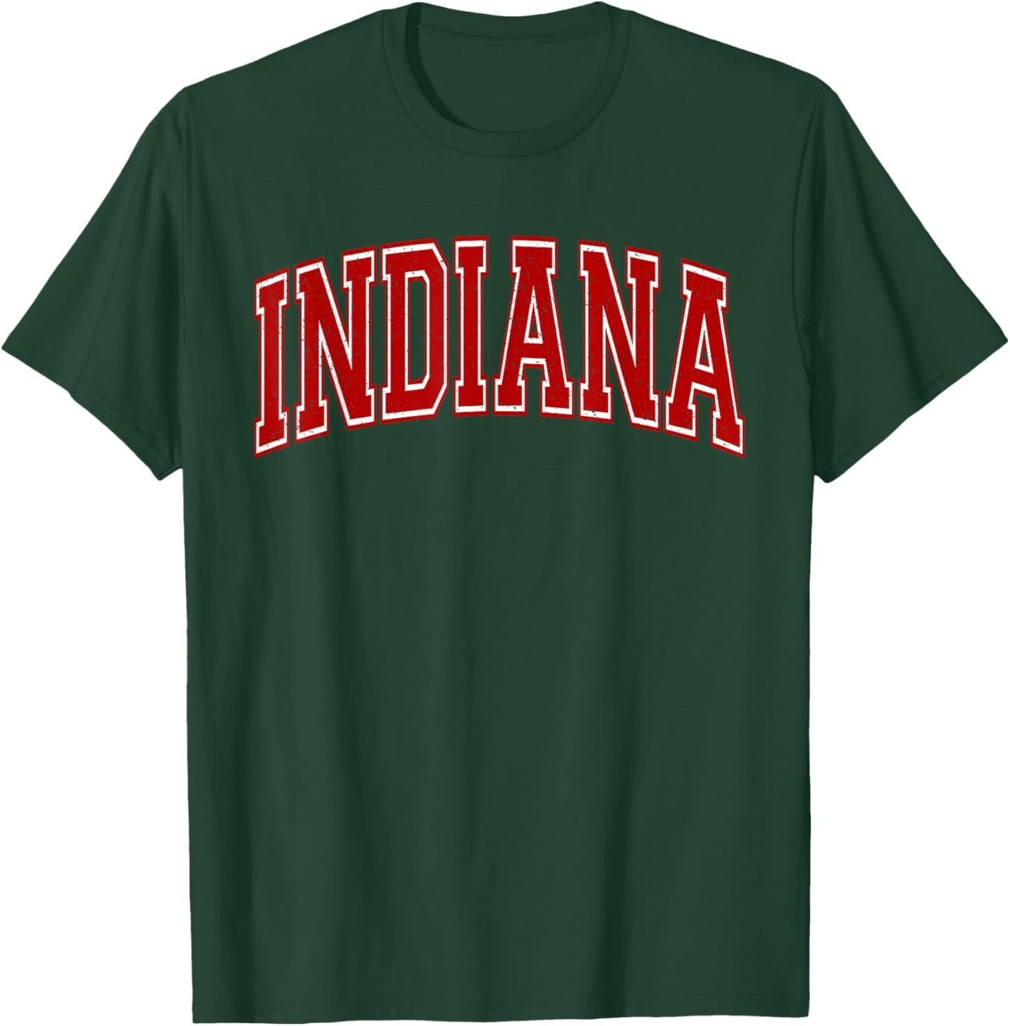 Indiana Varsity Sports Style Athletic Jersey T-Shirt - T-Shirt | Forest