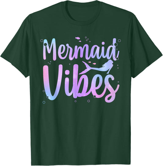 Cute Mermaid Girls Mythical Creature Mermaid Lover T-Shirt - T-Shirt | Forest