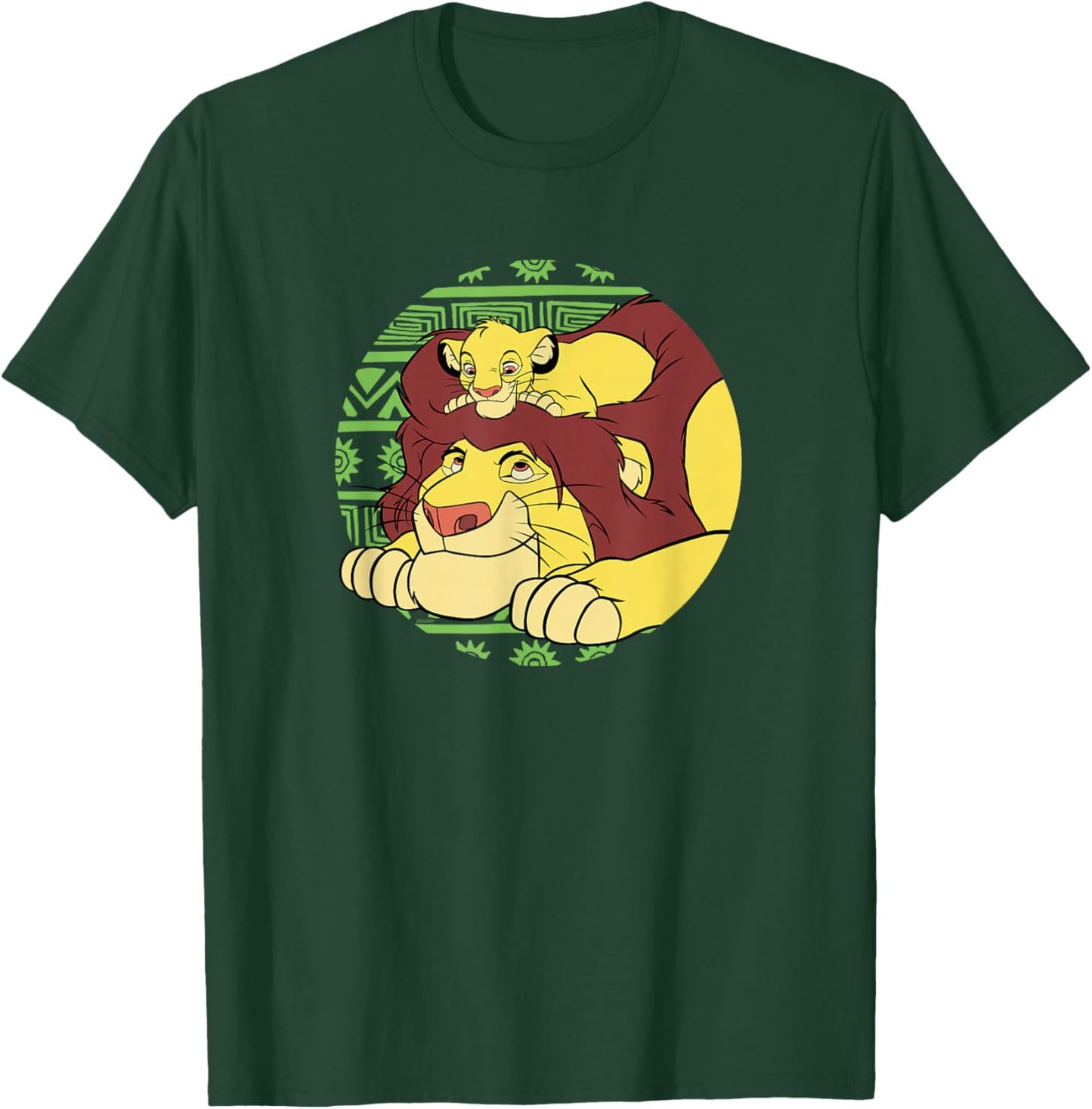 Disney The Lion King 30th Anniversary Mufasa & Simba Retro T-Shirt - T-Shirt | Forest