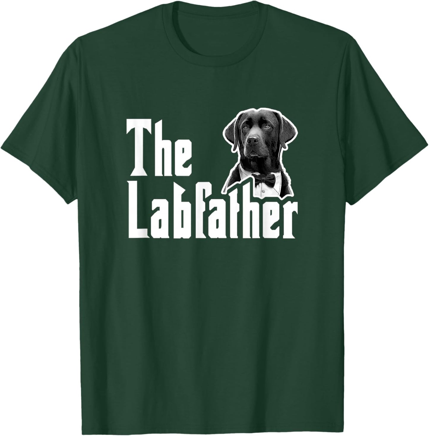 The Labfather Dog Dad Bow Tie Labrador Lover Father's Day Women T-Shirt - T-Shirt | Forest