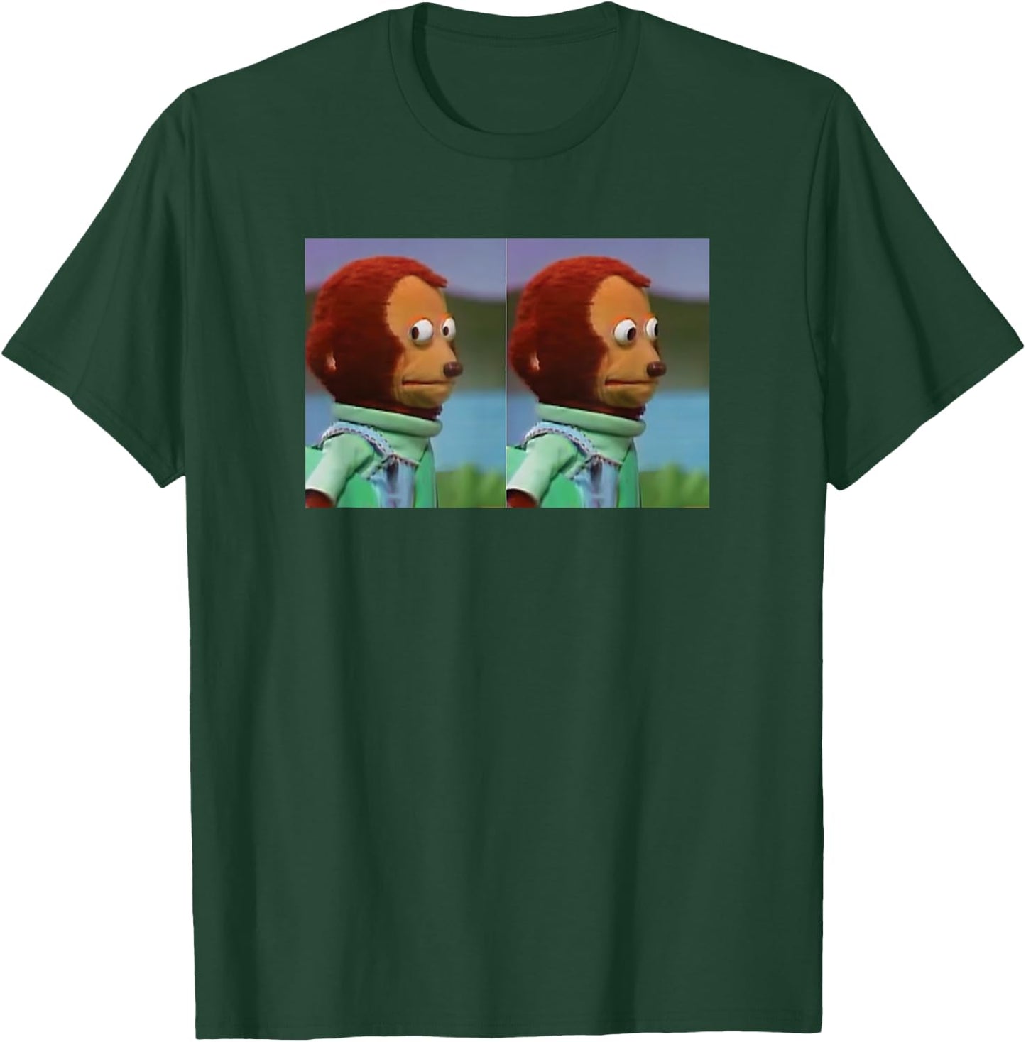 Awkward Look Meme Monkey Puppet Meme T-Shirt - T-Shirt | Forest