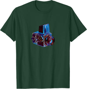 Vintage Hasselblad Style Classic Camera T-Shirt - T-Shirt | Forest