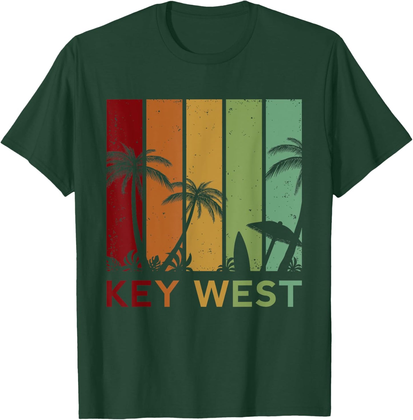 Retro Key West Florida Keys Tropical Vintage T-Shirt - T-Shirt | Forest