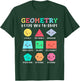 Geometry keeps you in shape, funny geometric shapes T-Shirt - T-Shirt | Forest