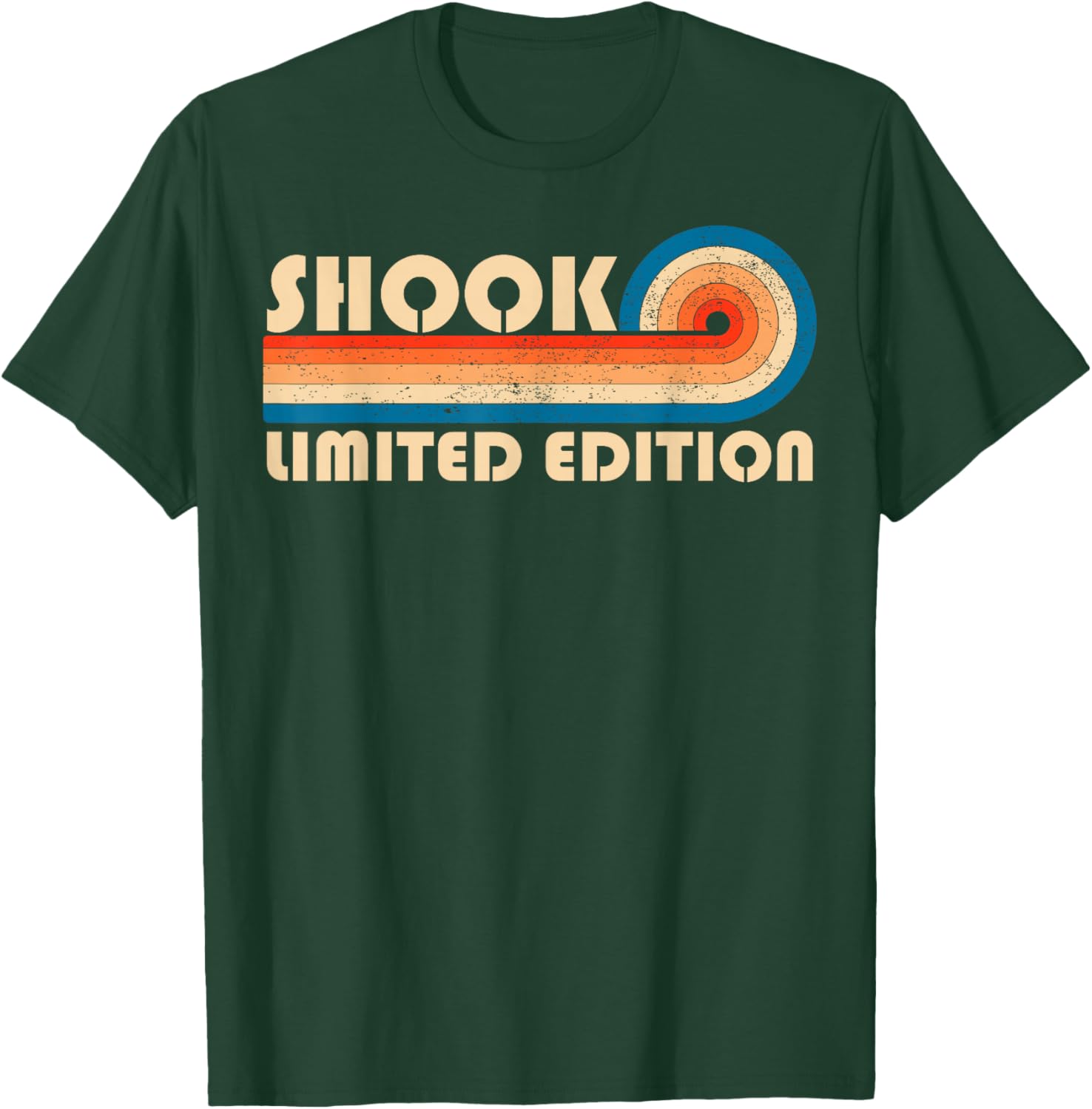 SHOOK Surname Retro Vintage 80s 90s Birthday Reunion T-Shirt - T-Shirt | Forest
