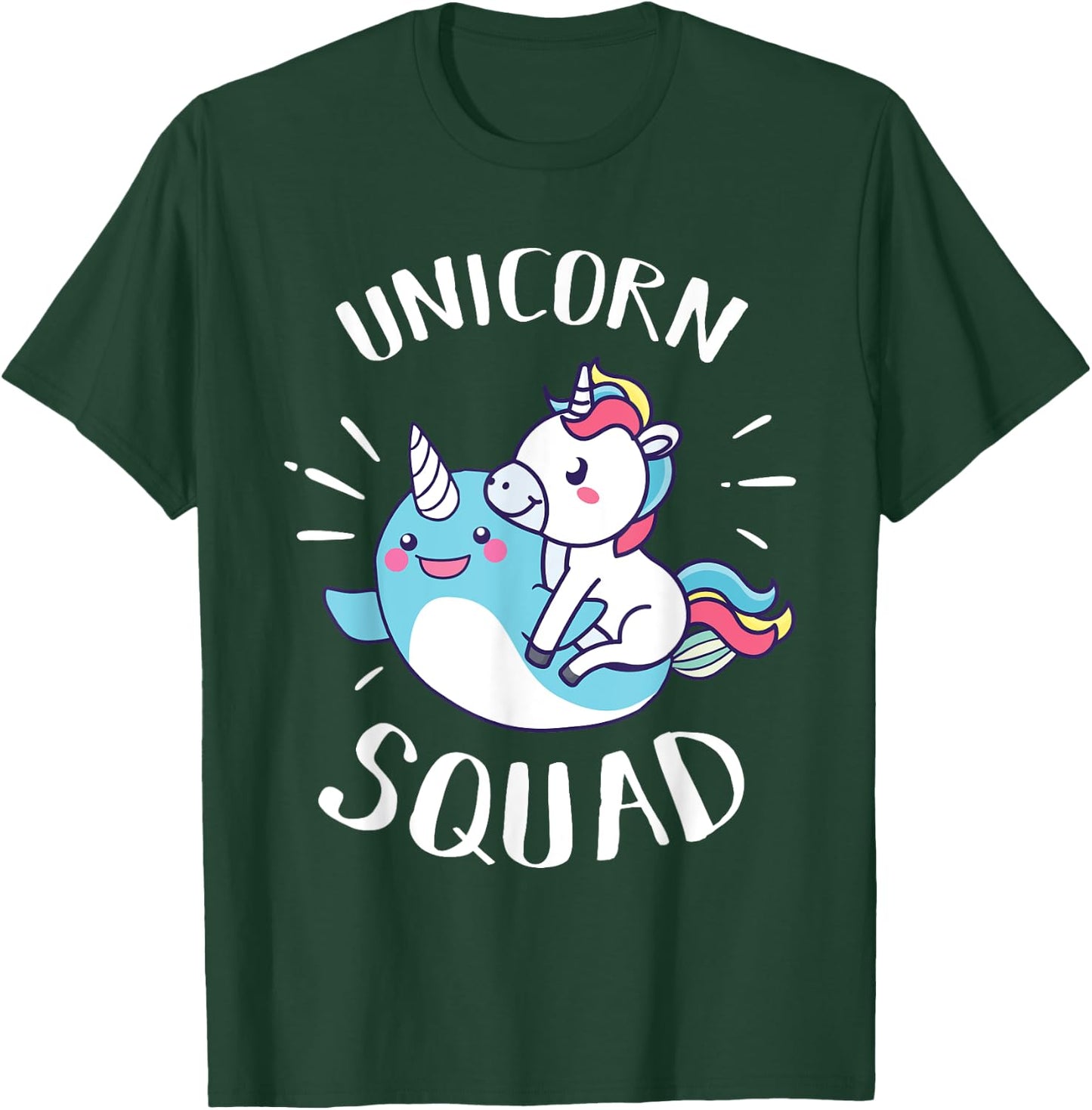 Unicorn Squad - Funny Narwhal & Unicorn Novelty Gift T-Shirt - T-Shirt | Forest