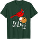 Saint Louis Red Cardinal 2020 Art and Baseball Design T-Shirt - T-Shirt | Forest