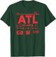 Vintage Atlanta ATL Airport Code Travel Day Retro Travel ATL T-Shirt - T-Shirt | Forest