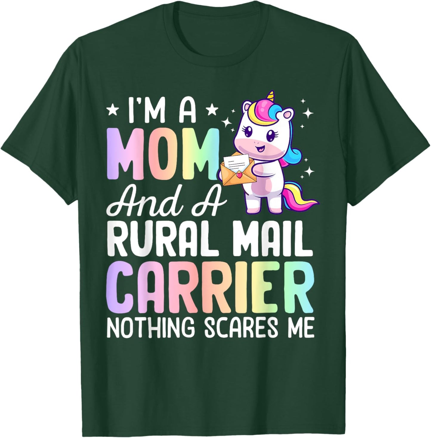 Mom And A Rural Mail Carrier Rural Carrier Postal Service T-Shirt - T-Shirt | Forest